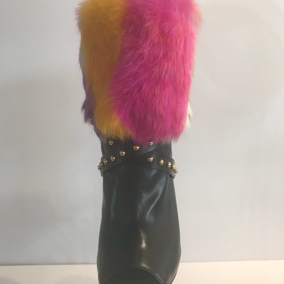 Francesco Sacco boot with multi color fur - Picture 6 of 6
